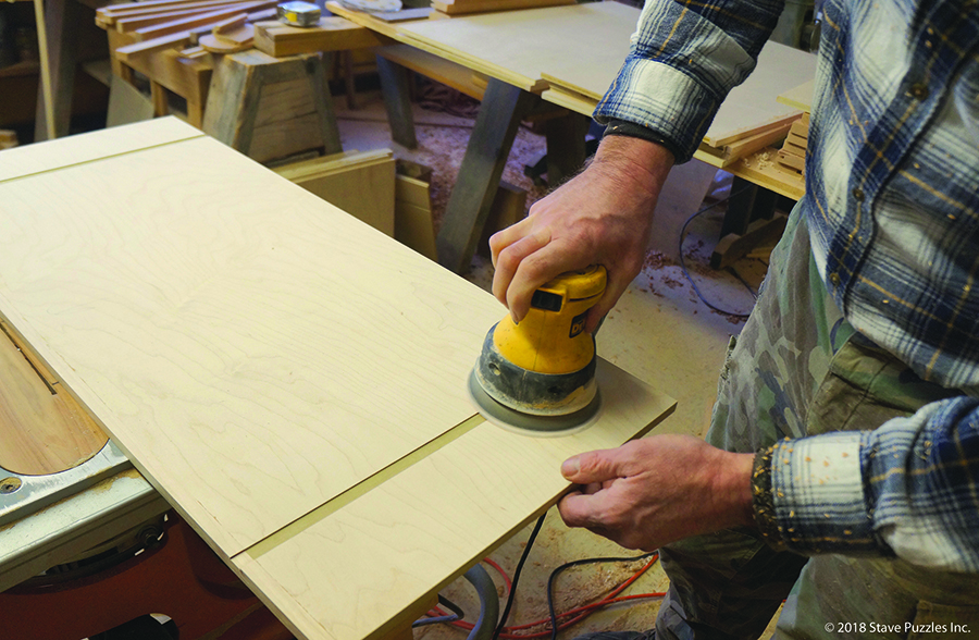 hand crafted puzzling table